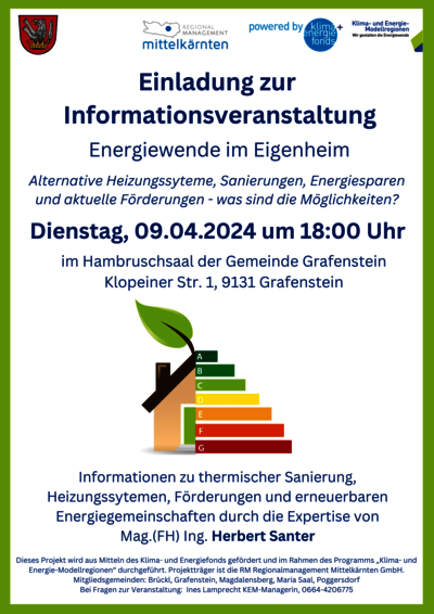 Energiewende im Eigenheim - Informationsveranstaltung